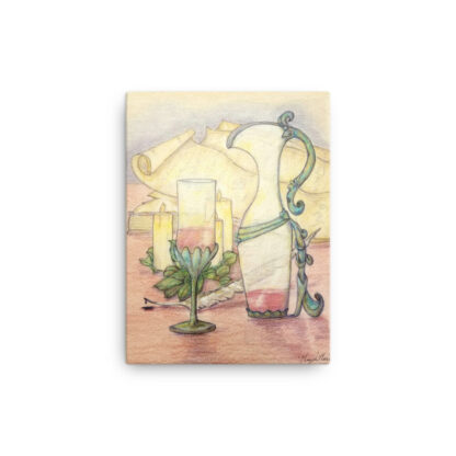 Lone Chalice on Canvas - Image 2