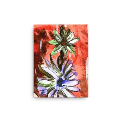 Abstract Daisies on Canvas - Image 2