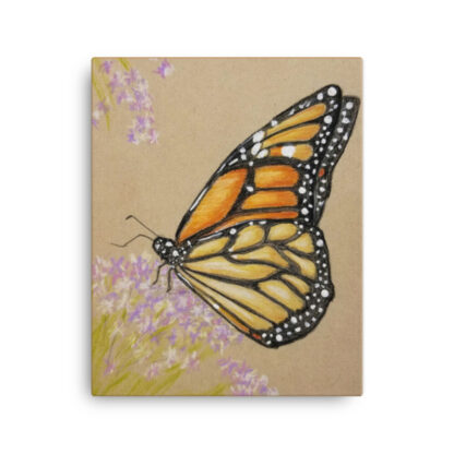 Vanessa's Monarch Butterfly on Canvas