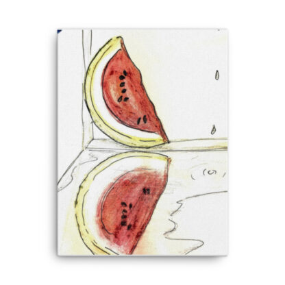 Watermelon Reflection on Canvas - Image 2