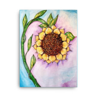 Sunflower on Canvas