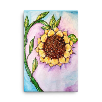 Sunflower on Canvas - Image 3