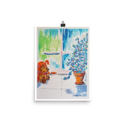 Teddy Bear in Window Print - Image 2