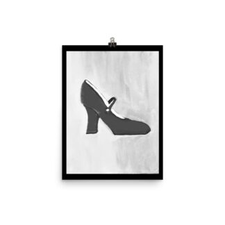 B&W Mary Jane Print