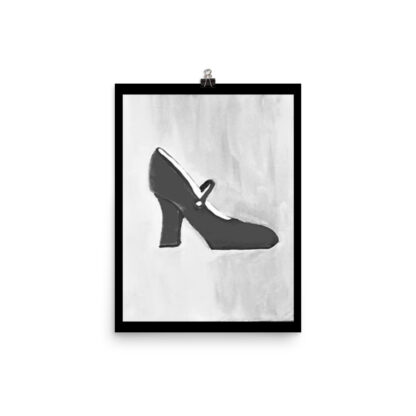 B&W Mary Jane Print