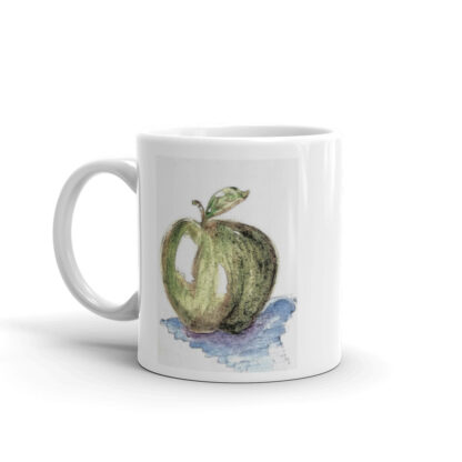 Green Apple on Mug - Image 2