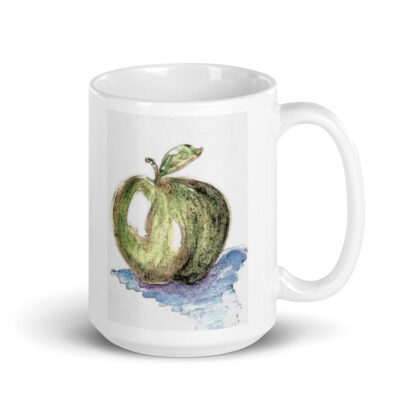 Green Apple on Mug - Image 3