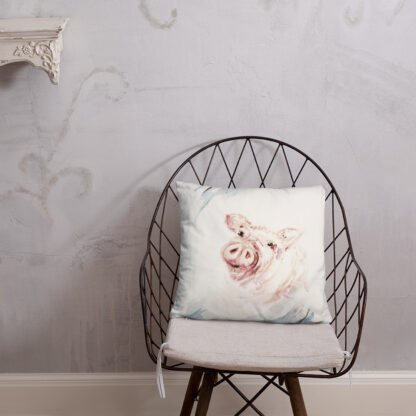Pink Pig Basic Pillow - Image 4