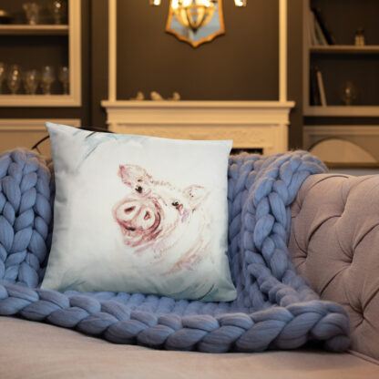 Pink Pig Basic Pillow - Image 3