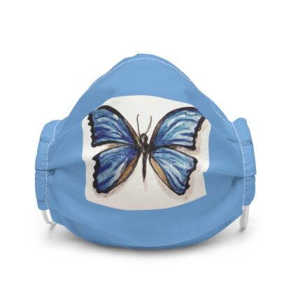 Blue Butterfly Face Mask