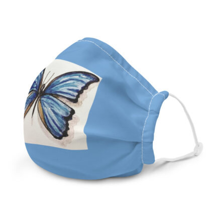Blue Butterfly Face Mask - Image 3