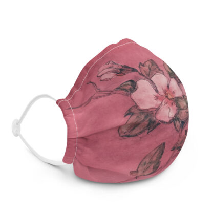 Pink Floral Face Mask - Image 2