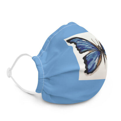 Blue Butterfly Face Mask - Image 2