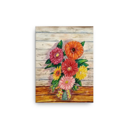 Gerber Daisies on Canvas - Image 2