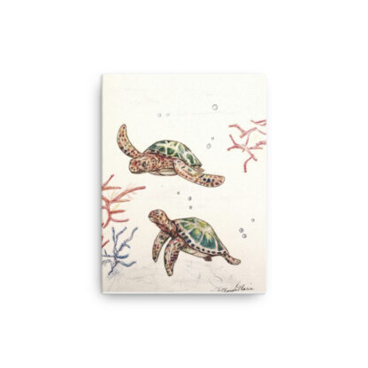 Sea Turtles on Canvas - Image 2