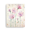 Pink Flowers on Canvas