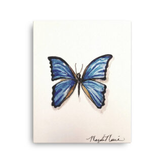 Blue Morpho Butterfly on Canvas