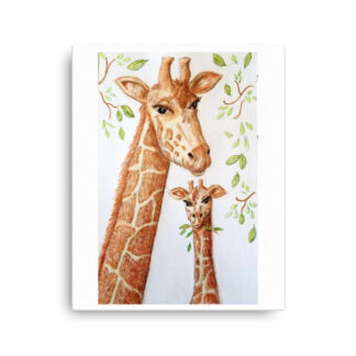 Giraffes on Canvas