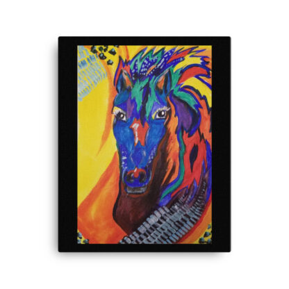 Colorful Horse on Canvas