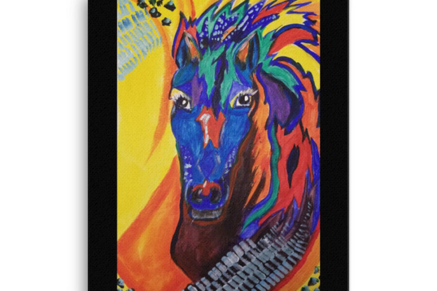 horse acrylic