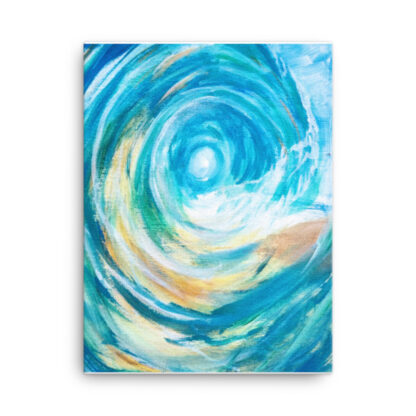 Ocean Wave on Canvas - Image 3