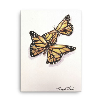 Monarch Butterfly on Canvas - Image 3