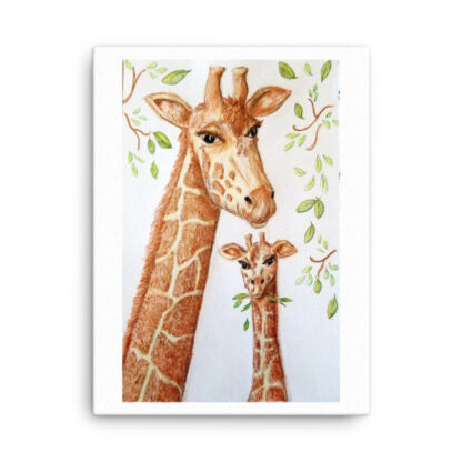 Giraffes on Canvas - Image 3