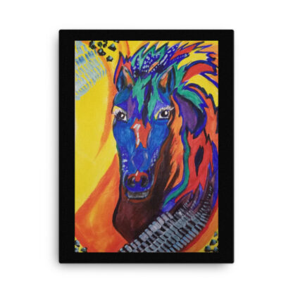 Colorful Horse on Canvas - Image 3