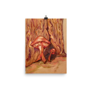 Forest Mushroom Print