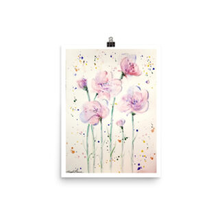Pink Flowers Print