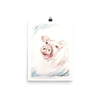 Pink Pig Print
