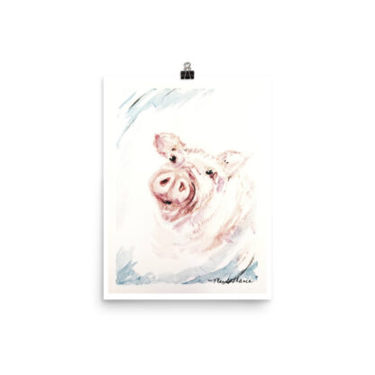 Pink Pig Print