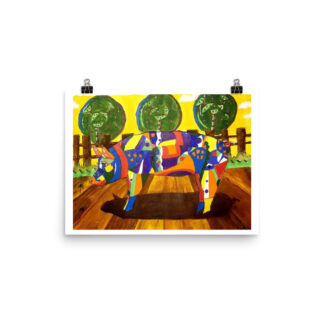 Colorful Pig Print