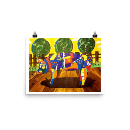 Colorful Pig Print