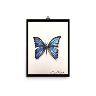 Blue Morpho Butterfly Print