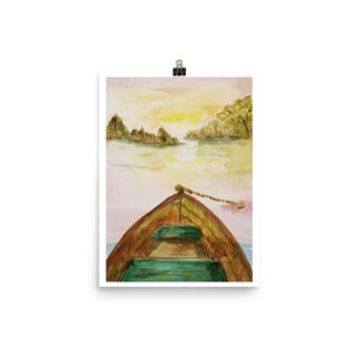 Row Boat Lake Print