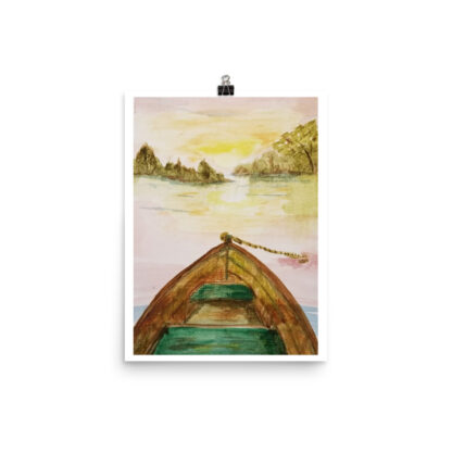 Row Boat Lake Print