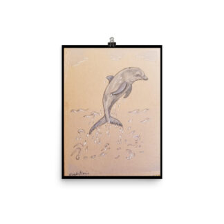 Dolphin Jumping Print
