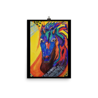 Colorful Horse Print