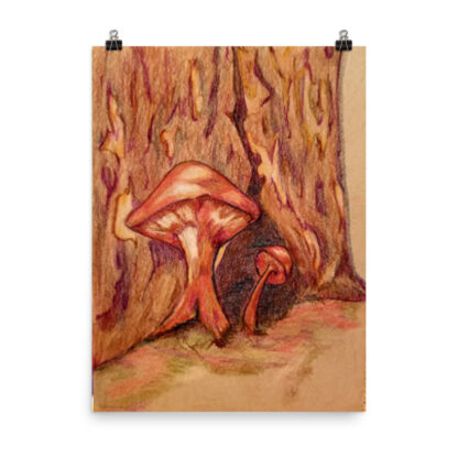 Forest Mushroom Print - Image 2