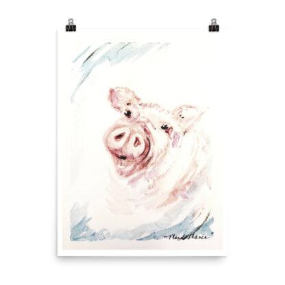 Pink Pig Print - Image 2