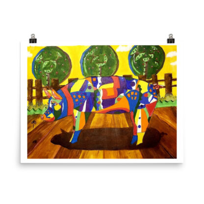 Colorful Pig Print - Image 2