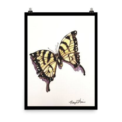 Yellow Swallowtail Butterfly Priint - Image 2