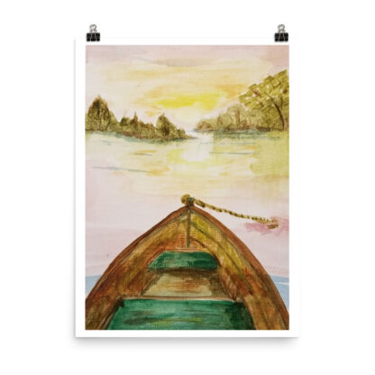 Row Boat Lake Print - Image 2