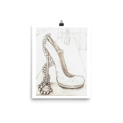 High Heel and Pearls Print - Image 3