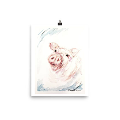 Pink Pig Print - Image 3