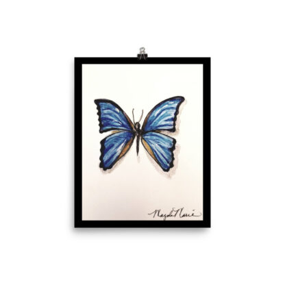 Blue Morpho Butterfly Print - Image 3