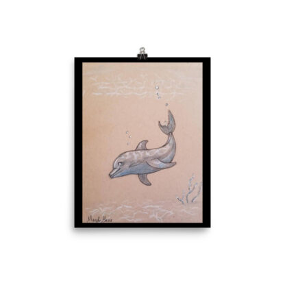 Dolphin Swimming Print - Image 2
