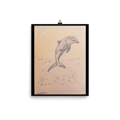 Dolphin Jumping Print - Image 2