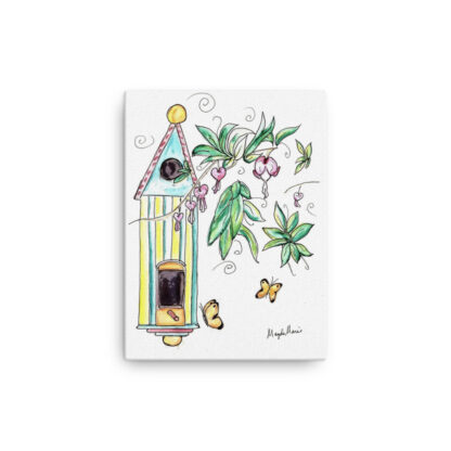 Fancy Birdhouse on Canvas - Image 2